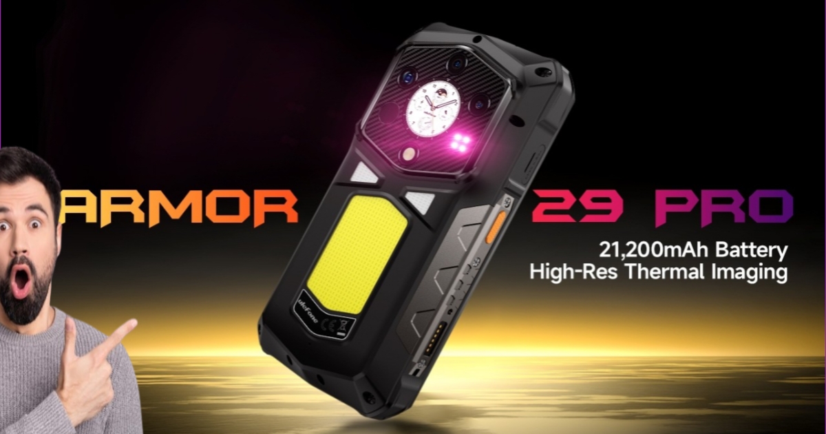 The launch is Armor 29 Pro smartphone with 21200mAh battery